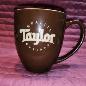 Quality Taylor guitar Brown/cream coffee mug . 16oz see pics for imperfection